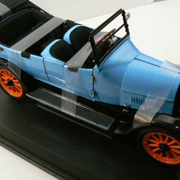 FAIRFIELD MINT 1917 REO TOURING BLUE WITH ORANGE WHEELS SIGNATURE SERIES - Picture 8 of 11